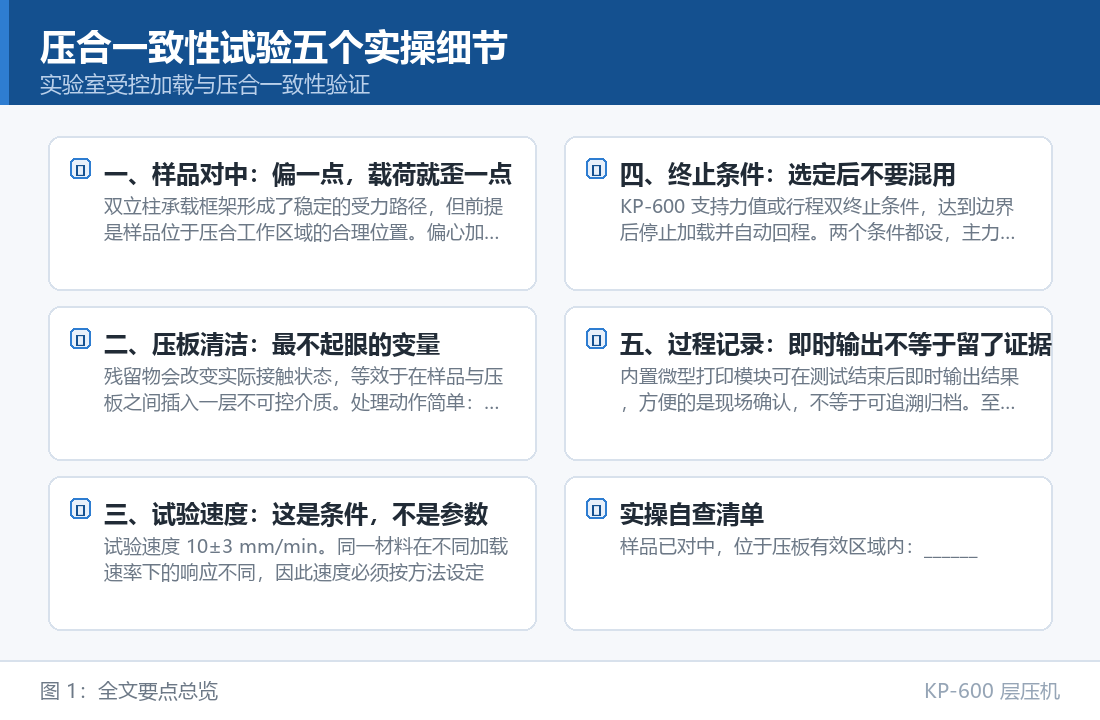 KP-600 层压机：压合一致性试验五个实操细节：对中、速度、终止条件与过程记录