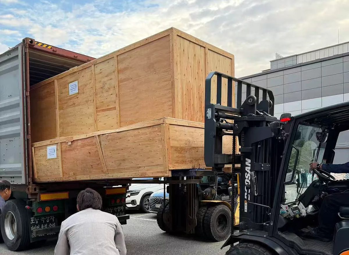 试验机 KP-DC4000 步入式砂尘试验箱发运韩国
