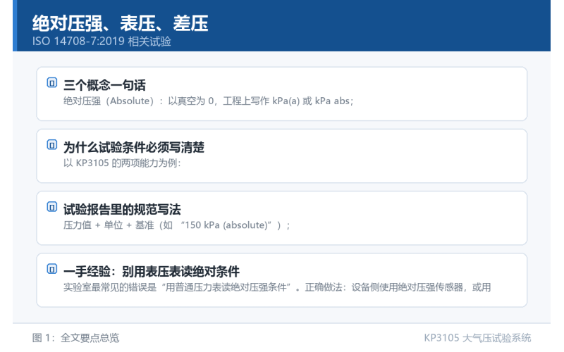 绝对压强、表压、差压：压力试验里最容易搞混的三个概念